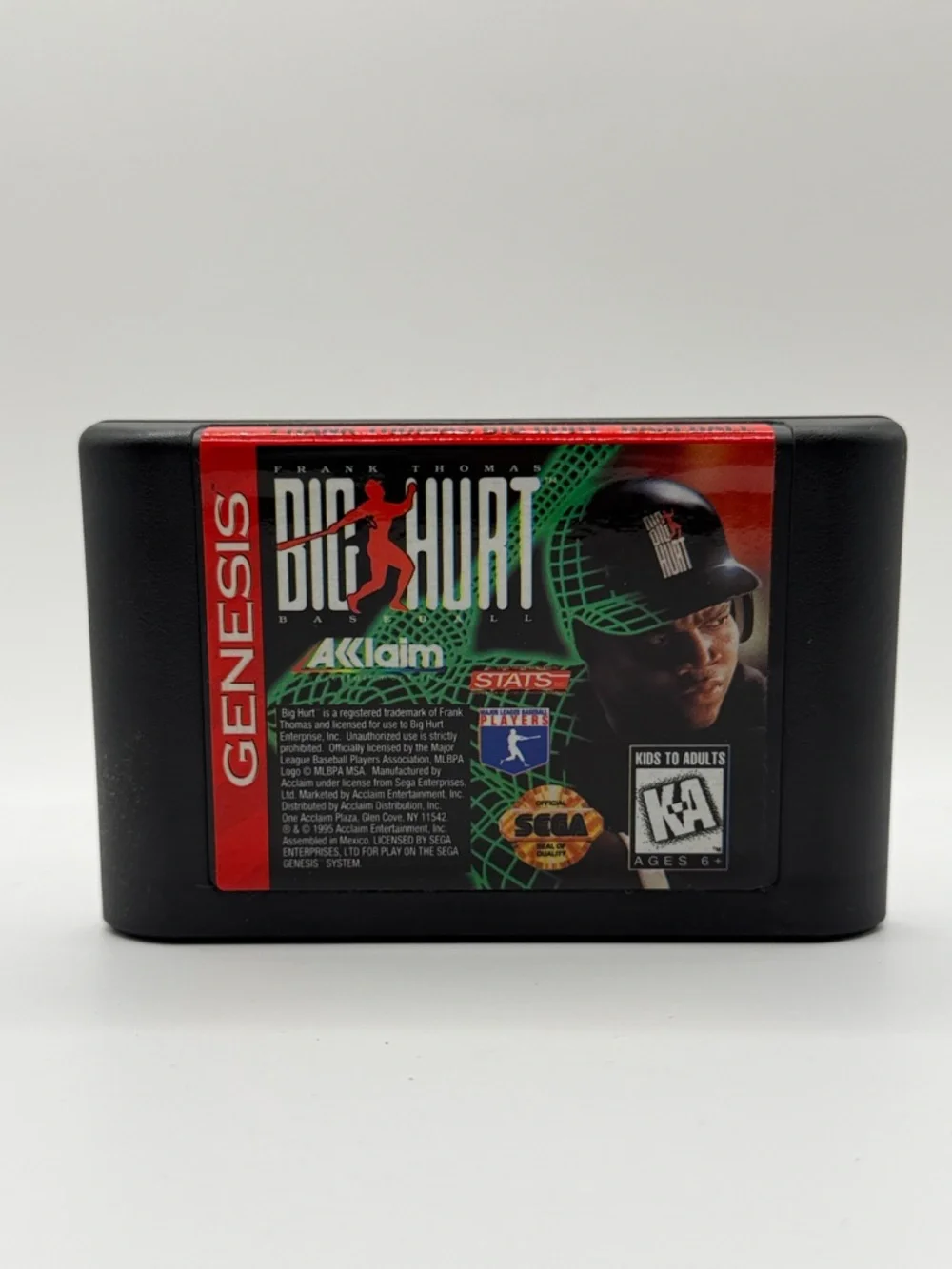 Frank Thompson Big Hurt Baseball Sega‎ Genesis Vintage Game CIB
